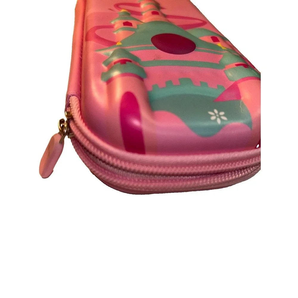 Pink 3D castle pencil case with zipper #kawaii #pastel